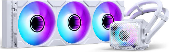 Phanteks Glacier One 360M25 Gen2 Water Cooling System AIO CPU with 3 Fans 120mm and DRGB Lighting White