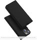 Techsuit Magskin Book Silicone / Synthetic Leather Black (Moto G15)