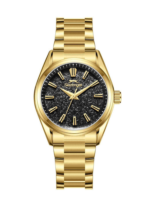 Slazenger Women's Watch with Gold Metal Bracelet