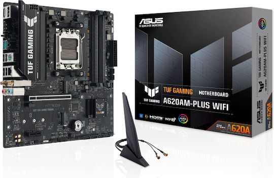 Asus TUF Gaming A620AM-PLUS WIFI Motherboard Micro ATX with AMD AM5 Socket