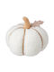 Decor Pentru Masă Pumpkin Διακοσμητική Κολοκύθα 20cm Crem Crem Diametru 20cm X Înălțime 15cm