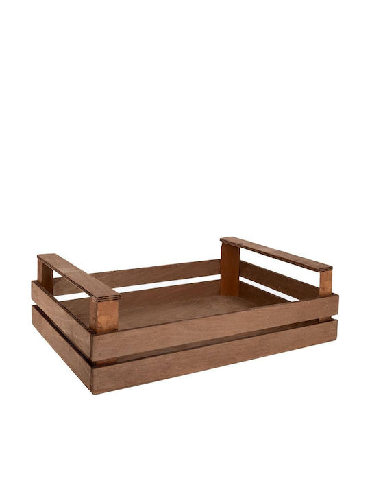 Iliadis Coș decorativ Lemn Brown 33x20x10buc