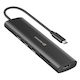 Swissten USB-C Docking Station με HDMI 4K PD Μαύρο (44040202)