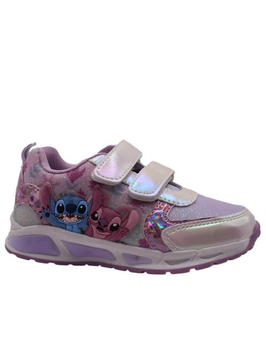 Αθλητικό Παιδικά Sneakers με Φωτάκια Μωβ
