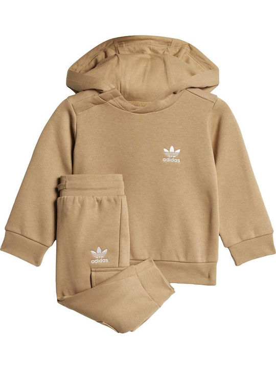Детски Комплект Анцуг Бежов Hoodie