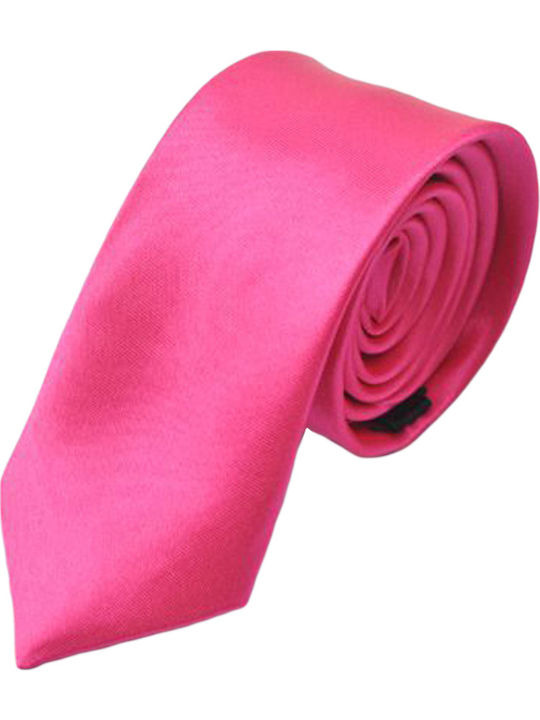 Men's Tie Synthetic Monochrome in Pink Color