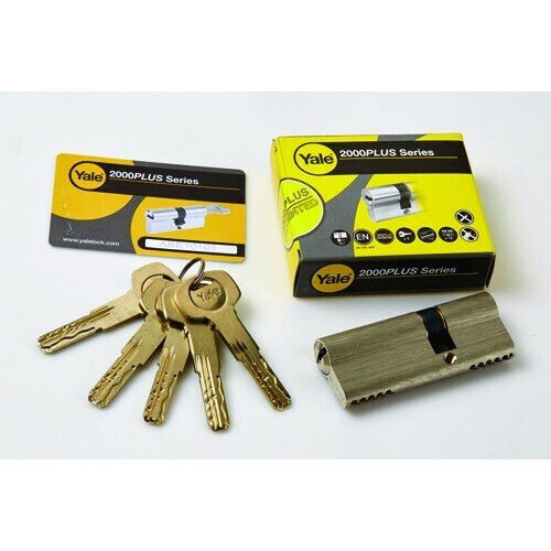 Yale Cilindru de Încuietoare De Securitate 80mm (30-50) Argintiu