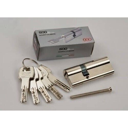 AGB Cilindru de Încuietoare De Securitate 5000 90mm (40-50) cu 5 Chei Argintiu