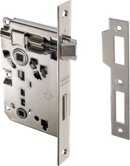Lock for Interior Doors WC Square Indicator Square Center 50-70mm Nickel Agb Patent Piccola