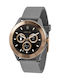 Harry Lime Damen Uhr mit Gray Kautschukarmband