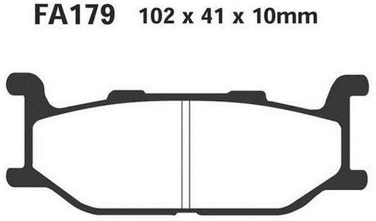 Pads Fa179 Adige P150 Asx Organic Tmax 500 01-03 Virago 535 Dragstar Diversion Front
