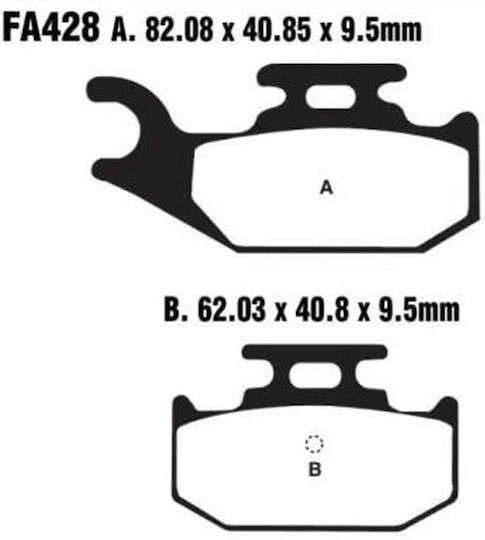 Τακακια Fa428 Adige P247 Asx Organic Yfr 660 Rhino Yfm 700 Raptor Πισω
