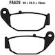 Brake Pads Fa629 Adige P252 Asx Organic Msx125 Grom Crf250l Cbr125 11 Rear Gtr Rear
