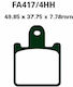 Pads Fa417/4 Adige P268 Acx Sintered Gold Zx6r Z1000 Zzr1400 B-king Etc Valve X 2 Sets Caliper
