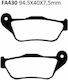 Τακακια Fa430 Adige P214 Acx Sintered Χρυσα Xmax 125 06- Xmax 250 04-09 Εμπρος