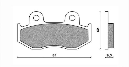 Pads Fa323/fa92 Adige P206 Acx Sintered Gold Sh125/150 01-08 Dylan Ps Front