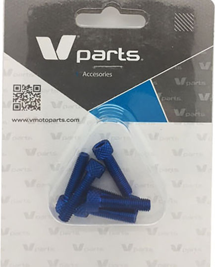 Blue Screw 5x20mm Narrow Head 6pcs/Set Vicma