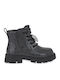 Kinderstiefel mit Reißverschluss Schwarz