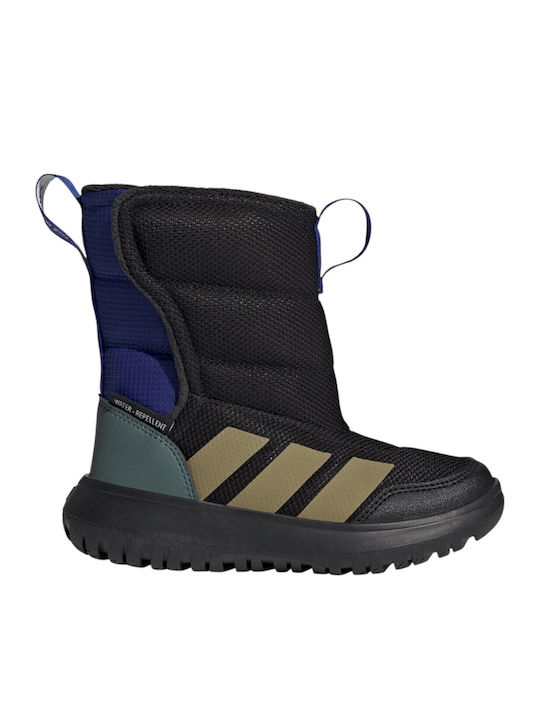 adidas Winterplay Παιδικά Μποτάκια με Σκρατς Μαύρα