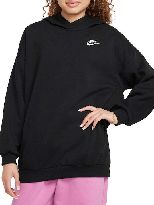 Nike Fleece Kids Sweatshirt with Grey Hood Spor...