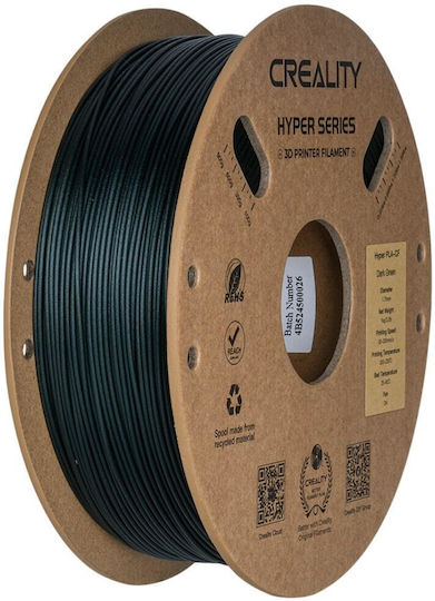 Creality3D PLA RFID 3D Printer Filament 1.75mm Dark Green 1kg 1τμχ (Spool)
