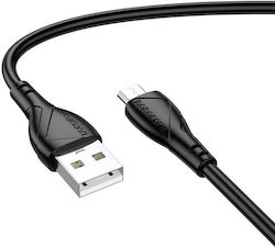 Borofone Редовна USB 2.0 Микро USB Кабел 1м Черен