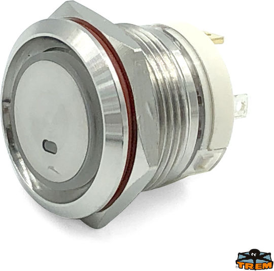 Pushbutton Inox On Momentary Off White 20A 5-24V Depth 18mm Oem 18.tr.l0674121