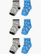 Pretty Baby Kids' Socks Grey-blue 6 Pairs