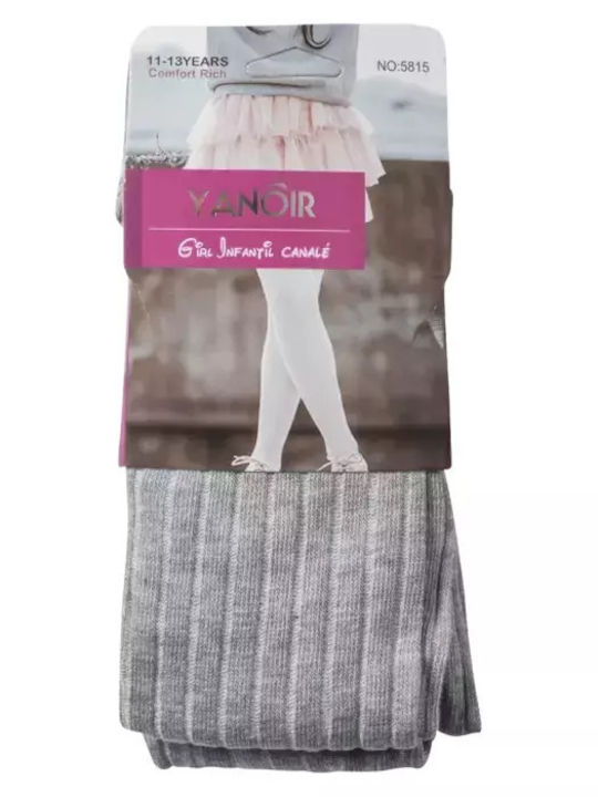 Yanoir Kinderstrumpfhose Gestreift Gray