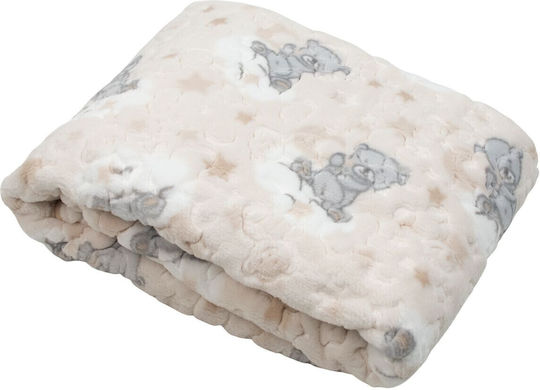 Kamtex Baby Pătură Pepinieră Swaddling pături Catifea Bej 100x115cm
