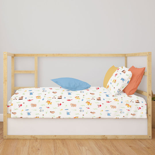 Dimcol Бебешки Чаршаф За Количка Памук 80x110бр