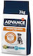 Advance 3kg Dry Food for Small Breed Dogs with Poultry, Chicken, Pork and Fish