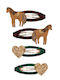 Mimi & Lula Set of Kids Hair Clips with Bobby Pin / Hair Clip Heart