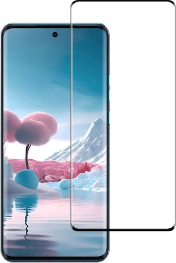 3D Gehärtetes Glas Schwarz (Motorola Edge 40)