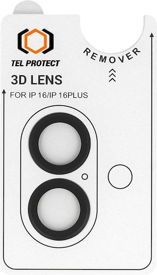 Tel Protect Протектор за камера Закалено стъкло Черен за Айфон 17