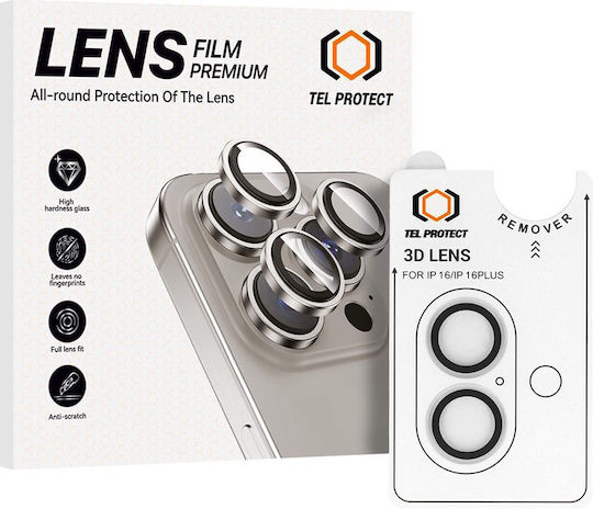 Tel Protect Προστασία Κάμερας Tempered Glass Διάφανο για το Iphone 17