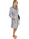 DKNY Pentru Femei Halat Black, White