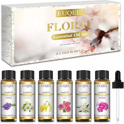 Premium Ätherische Öle Set Euqee *16040-5 Dc Floral Duft 6 X 10 Ml