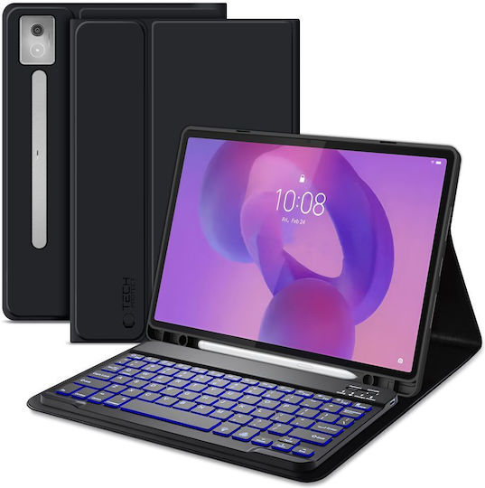 Tech-Protect Klappdeckel mit Tastatur Schware (Lenovo Idea Tab Pro / Pro MT 12.7 TB-373)