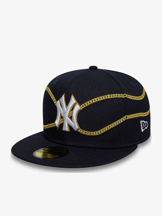 New Era Men New York Yankees Mlb Chain Wrap 59fifty Fitted Cap Navy 60691169 New Era Men New York Yankees Mlb Chain Wrap 59fifty Fitted Cap Navy 60691169