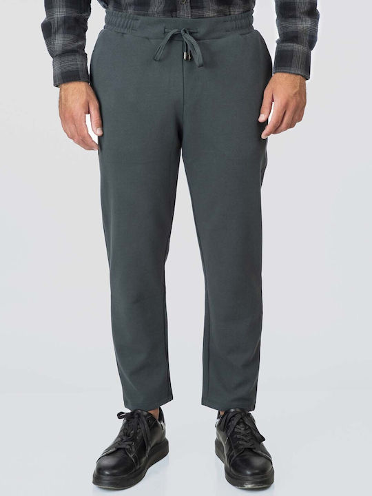 Double Pantaloni Chino Elastic Blue Grey