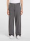 Pant Trousers in Straight Line Charcoal