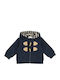 Kinder-Sweatshirtjacke Baumwolle mit Kapuze Rot