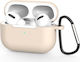 Techsuit Silikon-Hülle in Beige Farbe für Apple AirPods Pro 3