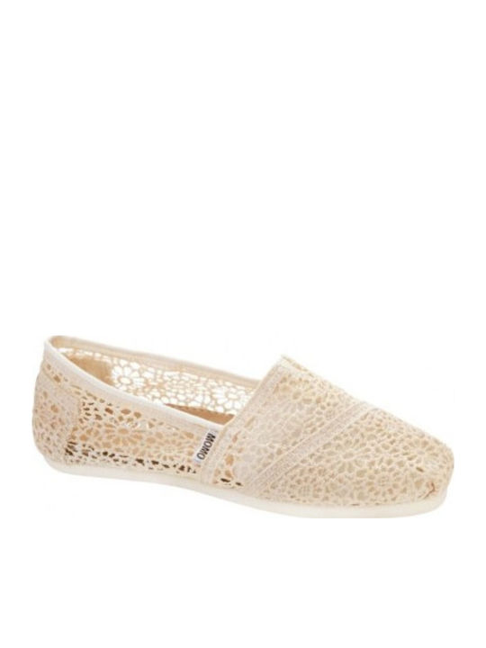 Espadrile Dama Din Dantelă Bej M-02-m Vstore