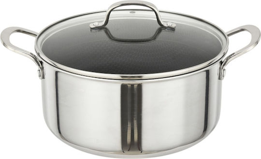Ankor Dmond Triply Βαθιά Ανοξείδωτη Κατσαρόλα 28cm