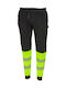 Bennon Ανακλαστικό Παντελόνι Εργασίας Μαύρο
