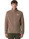 Glacier Men's Fleece Cardigan Mocha Brown