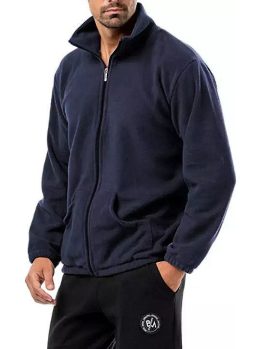 Bodymove Cardigan Fleece pentru Bărbați Navy
