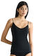 Mit Spaghetti-Träger Black Damen T-Shirt